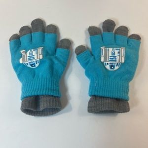 Star Wars R2-D2 Gloves mittens blue/gray OSFM kids unisex